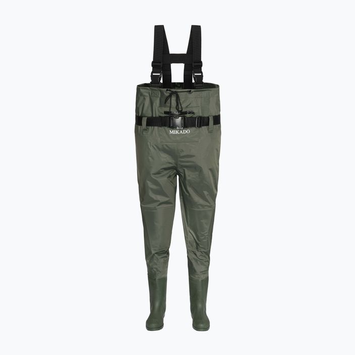 Pantaloni de pescuit Mikado verde UMS04