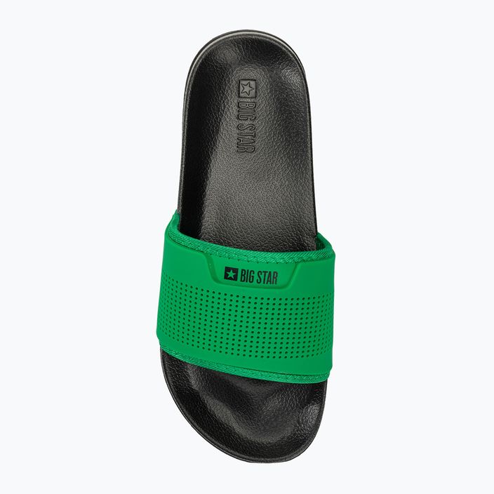 Papuci pentru bărbați BIG STAR NN174693 negru/verde 5