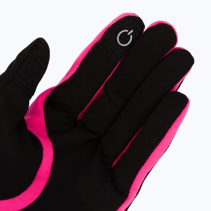 Mănuși de alergare pentru femei Viking Runway negru/roz 140/18/2740 5