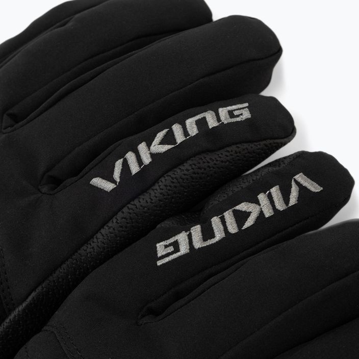 Mănuși de schi pentru bărbați Viking Bormio negru/gri 110/20/4098 4