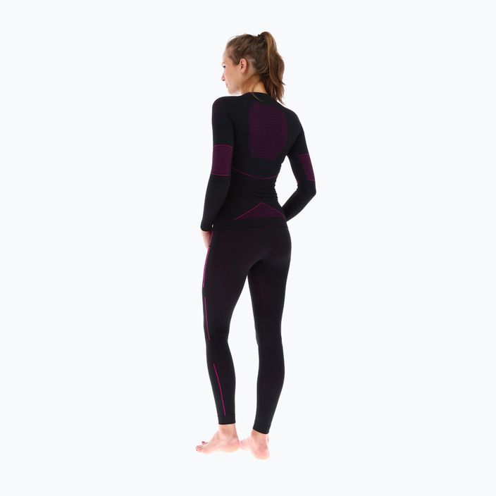 Tricou termic cu mânecă lungă pentru femei Viking Eiger, negru, and pink 500/21/3091 2