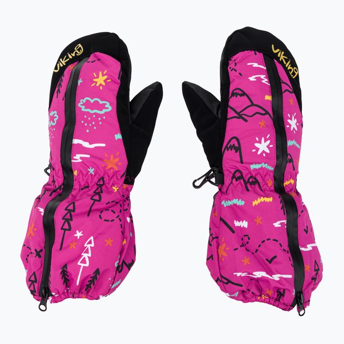 Mănuși de schi pentru copii Viking Snoppy, roz, 125/23/2288 2