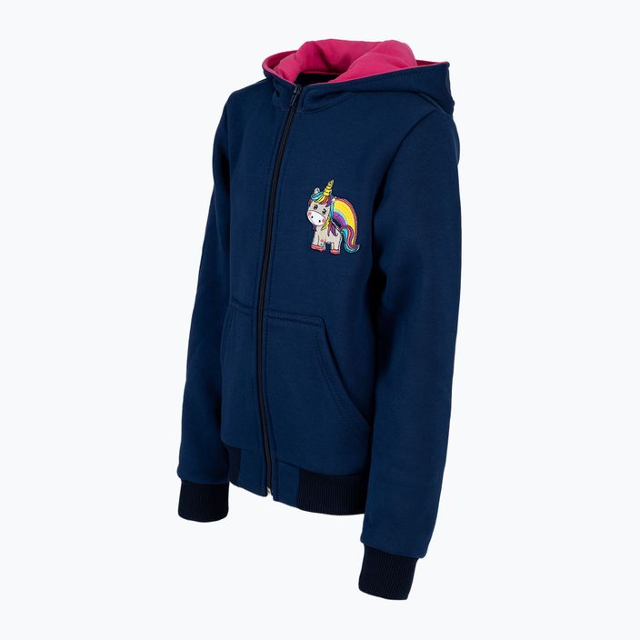 Jachetă de călărie pentru copii York Unicorn roz și albastru marin 501801146 3