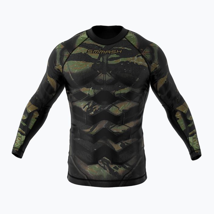 SMMASH Tiger Armour pentru bărbați cu mânecă lungă negru-verde RSO3