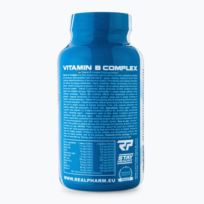 Vitamina B Complex Real Pharm set de vitamine 90 comprimate 701244 2