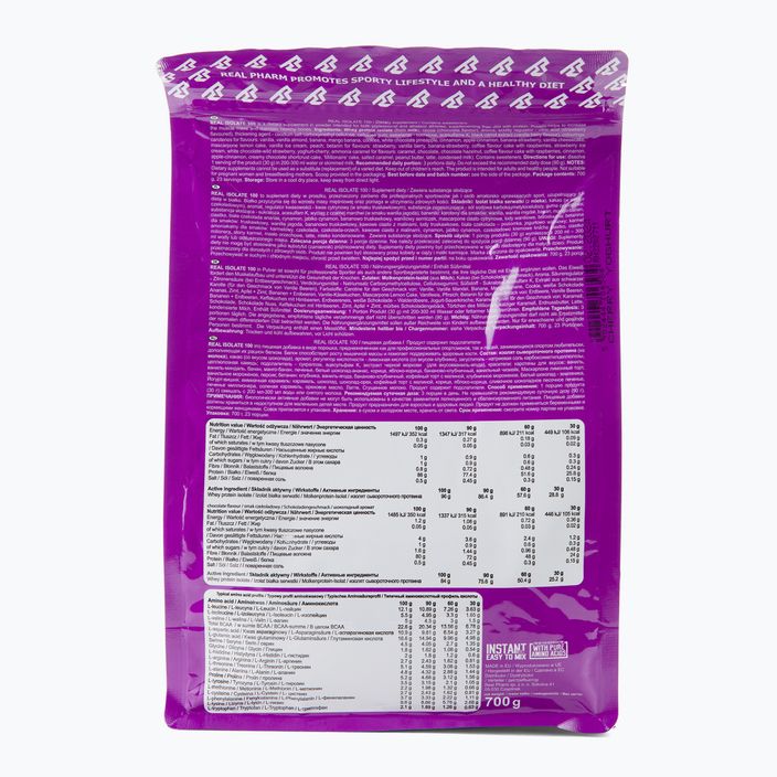 Real Pharm Real Isolate protein 700g cherry-yogurt 706584 2