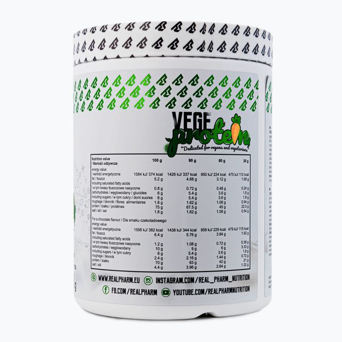 Whey Real Pharm Vege Protein 600g caramel sărat 709103 2