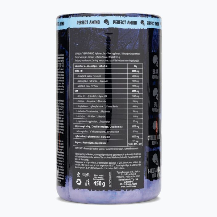 Aminoacizi Fitness Authority Skull Labs Perfect Amino 450 g blackberry/pineapple 2