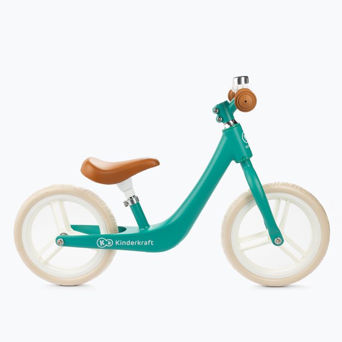 Bicicletă fără pedale pentru copii Kinderkraft Fly Plus, verde, KKRFLPLGRE0000