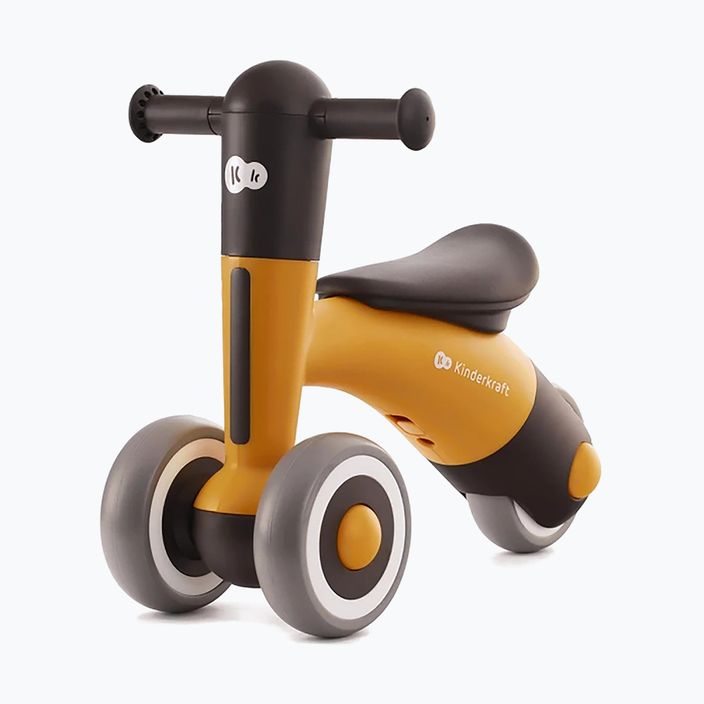 Bicicletă de echilibru cu trei roți Kinderkraft Minibi honey yellow 2