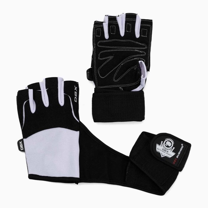 Mănuși de fitness Bushido, negru și alb, DBX-Wg-162-M 3