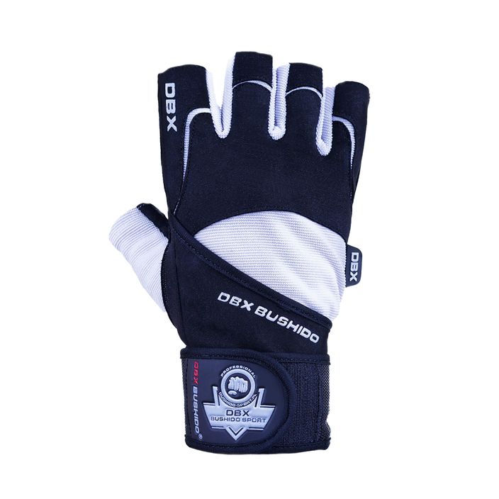 Mănuși de fitness Bushido, negru și alb, DBX-Wg-162-M 5
