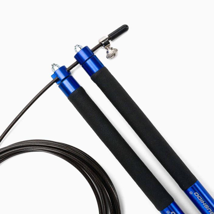 Bushido Crossfit Premium din aluminiu Cross Jump Rope albastru S5-Blue 2