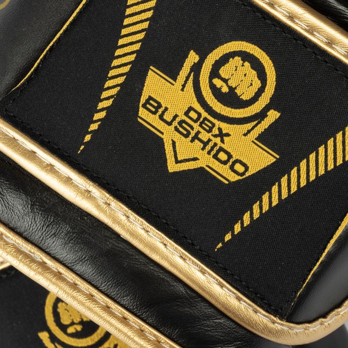 Mănuși de box din piele naturală Bushido, negru, B-2v13-10oz 5