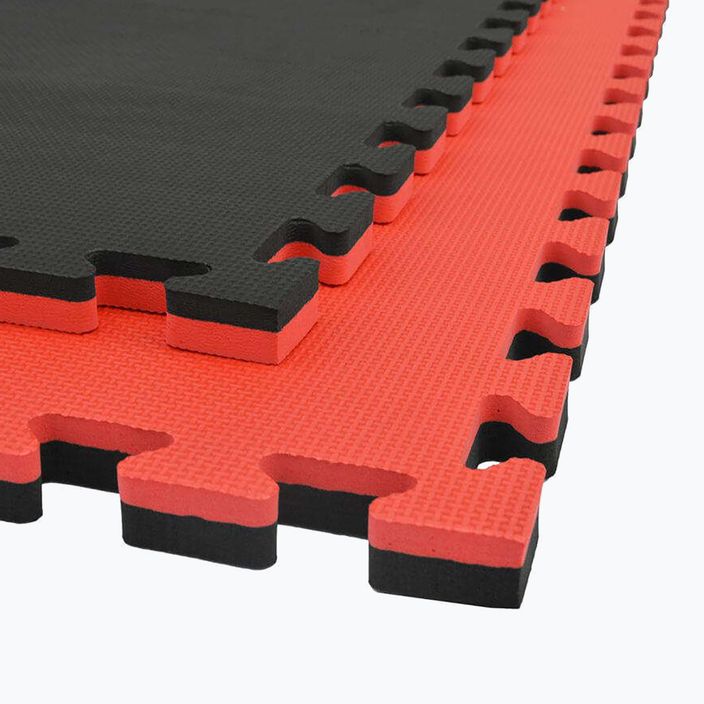 DBX BUSHIDO Tatami Tatami 4 Puzzle mat negru și roșu 3