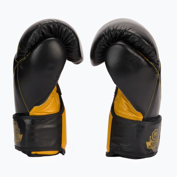 Mănuși de box din piele naturală Bushido, negru, B-2v14-10oz 4