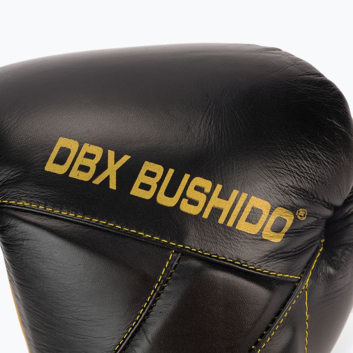 Mănuși de box din piele naturală Bushido, negru, B-2v14-10oz 6