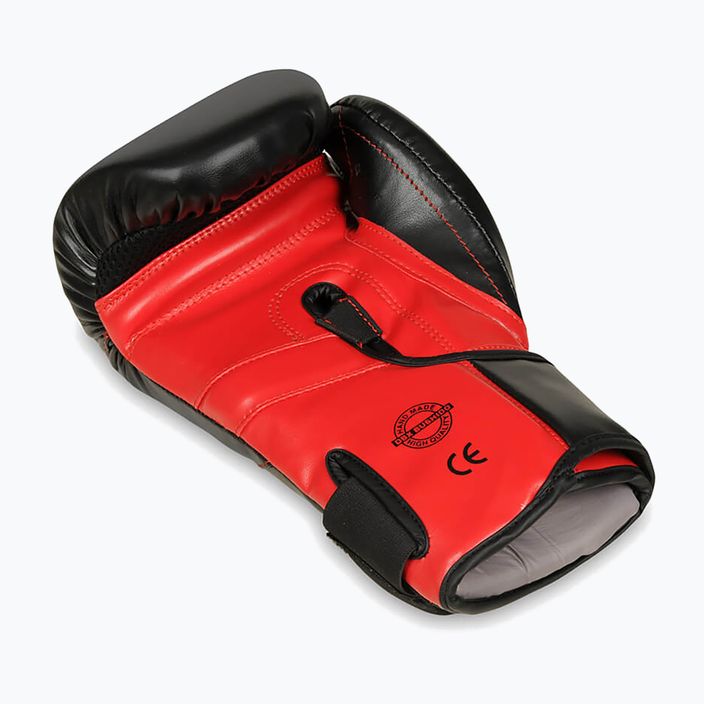 Mănuși de box DBX BUSHIDO "Hammer - Red" Muay Thai negre/roșii 7