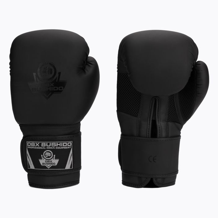 Mănuși de antrenament cu sistem Active Clima pentru box Bushido, negru, B-2v12-14oz 3