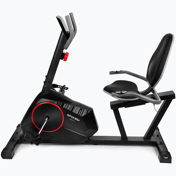 Bicicletă magnetică de fitness cu scaun Spokey Spectus, negru, 928658 2