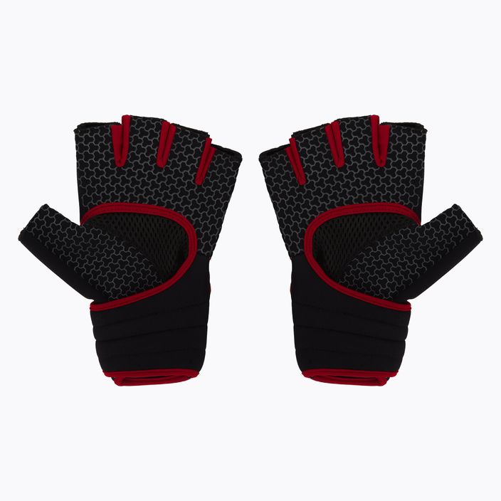 Spokey Lava mănuși de fitness negru / roșu 928974 2