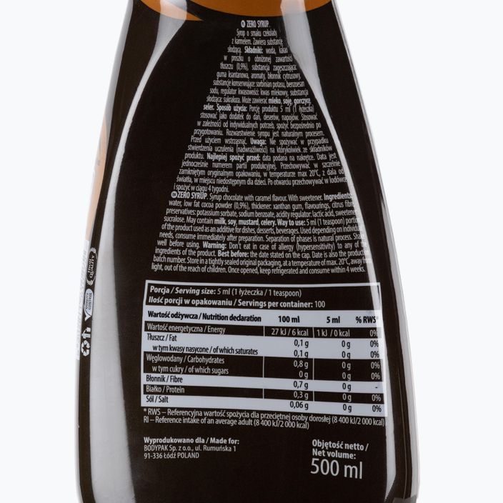 6PAK Sirop ZERO sos ZERO 500ml ciocolată-caramel PAK/122 2