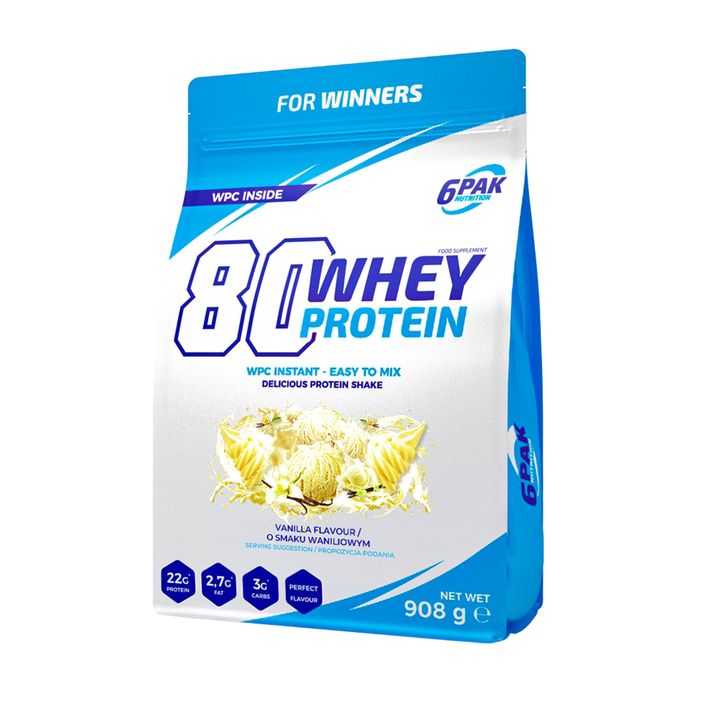 Whey 6PAK 80 Proteine 908 g Vanilie 2