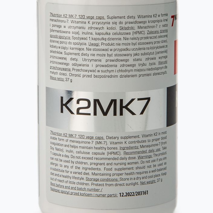 K2 MK7 7Nutrition 100mcg set de vitamine 120 capsule 7Nu000385 2