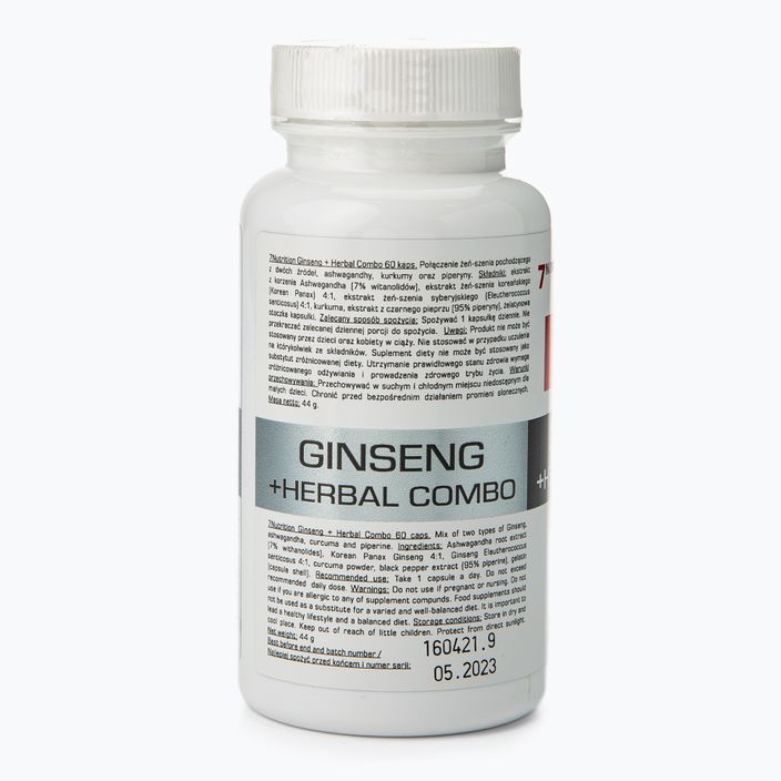 Ginseng + Combo pe bază de plante 7Nutrition sistem nervos 60 capsule 7Nu000390 2