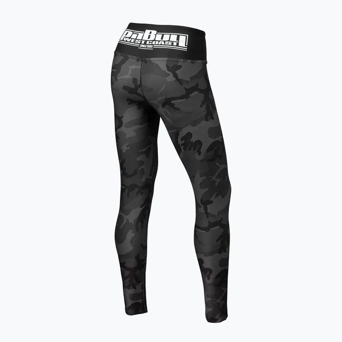 Jambiere pentru femei Pitbull West Coast Compr Pants all black camo 2
