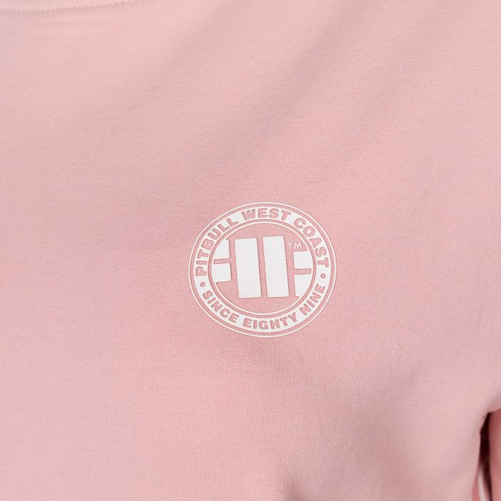 Hanorac pentru femei Pitbull West Coast Crewneck F.Terry „Small Logo” powder pink 3