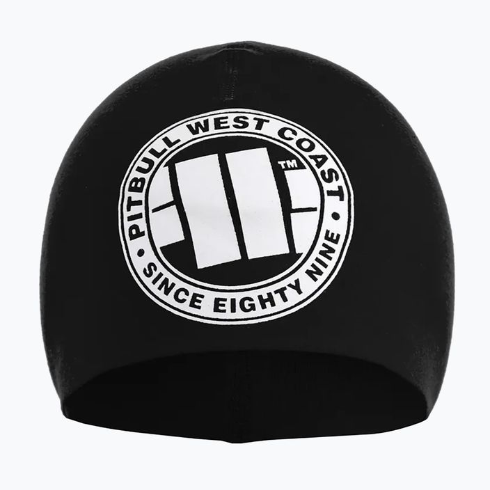 Pitbull West Coast iarna beanie de iarnă cu logo mare negru/alb 2