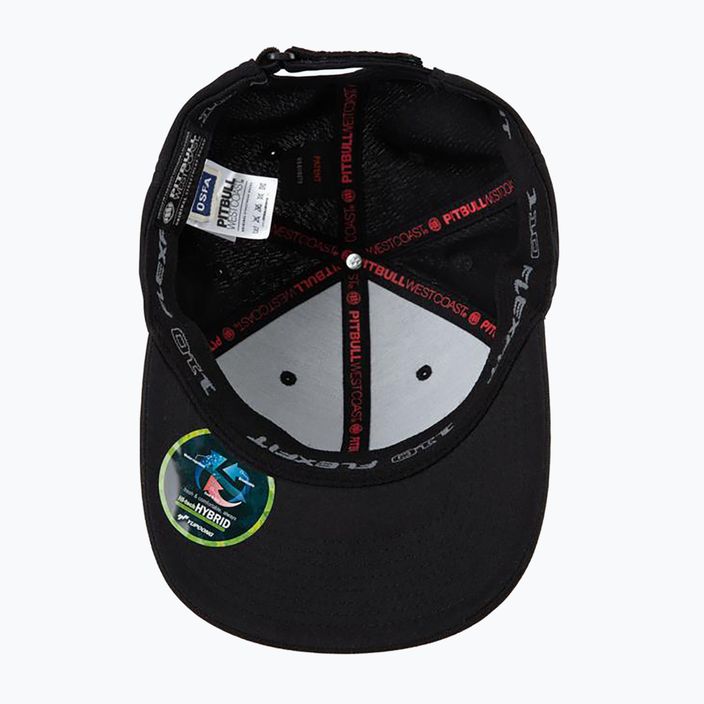Șapcă pentru bărbați Pitbull West Coast Snapback Seascape black/red print 4