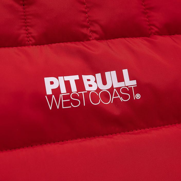 Jachetă de iarnă pentru bărbați Pitbull West Coast Padded Hooded Seacoast roșu cu glugă pentru bărbați 10