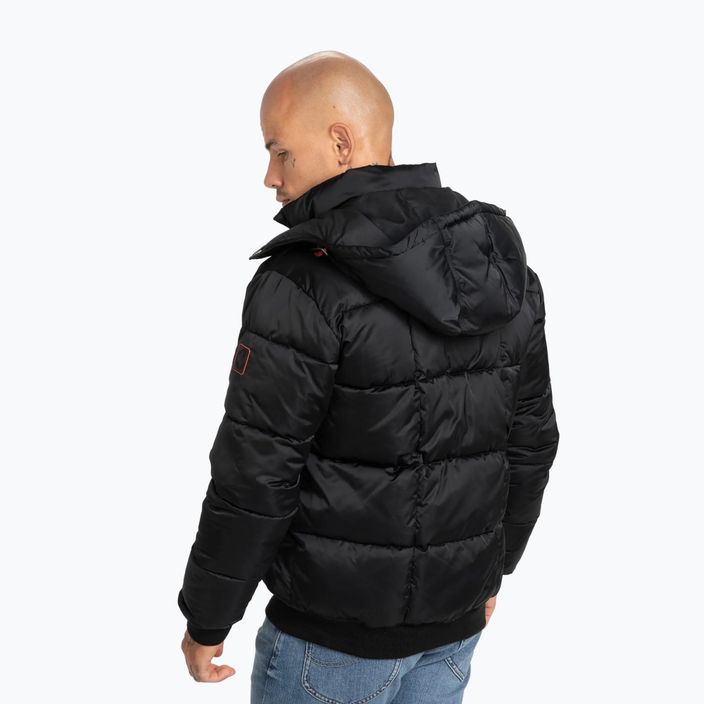 Jachetă de iarnă pentru bărbați Pitbull West Coast Padded Hooded Walpen black 2