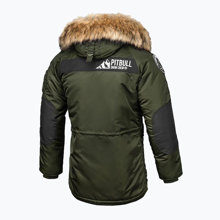 Jachetă de iarnă pentru bărbați Pitbull West Coast Fur Parka Alder olive 2
