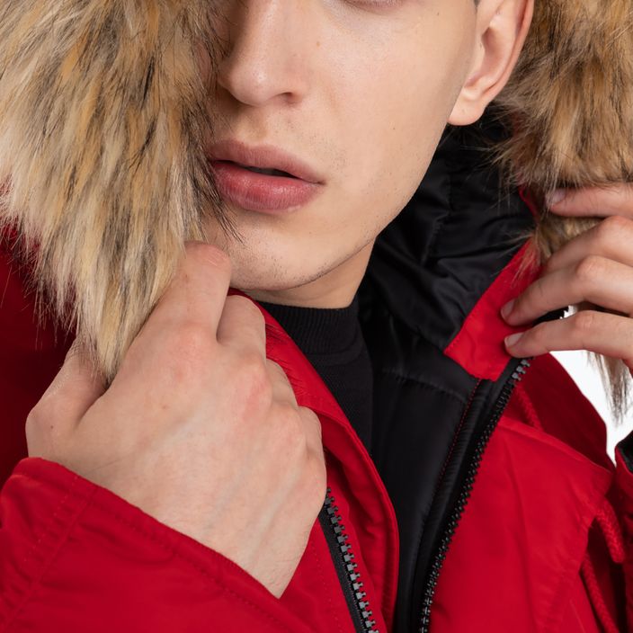 Jachetă de iarnă pentru bărbați Pitbull West Coast Fur Parka Alder red 5