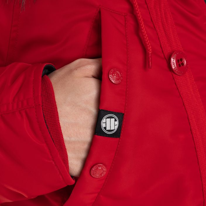 Jachetă de iarnă pentru bărbați Pitbull West Coast Fur Parka Alder red 6