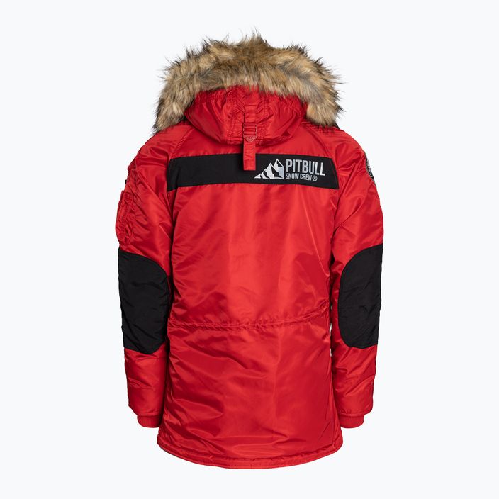 Jachetă de iarnă pentru bărbați Pitbull West Coast Fur Parka Alder red 11