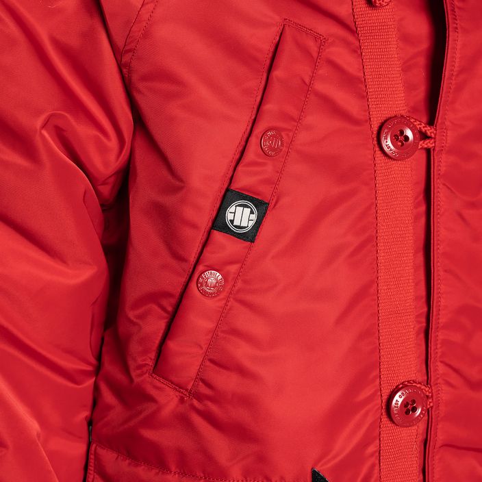 Jachetă de iarnă pentru bărbați Pitbull West Coast Fur Parka Alder red 13