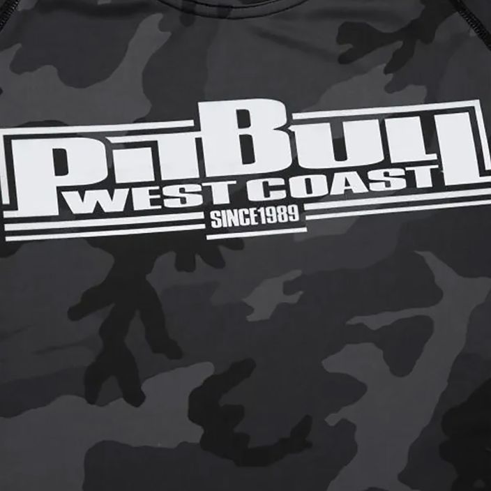 Rashguard pentru femei Pitbull West Coast Rash T-S All black camo 3