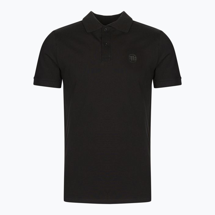 Tricou polo pentru bărbați Pitbull West Coast Polo Slim Logo black