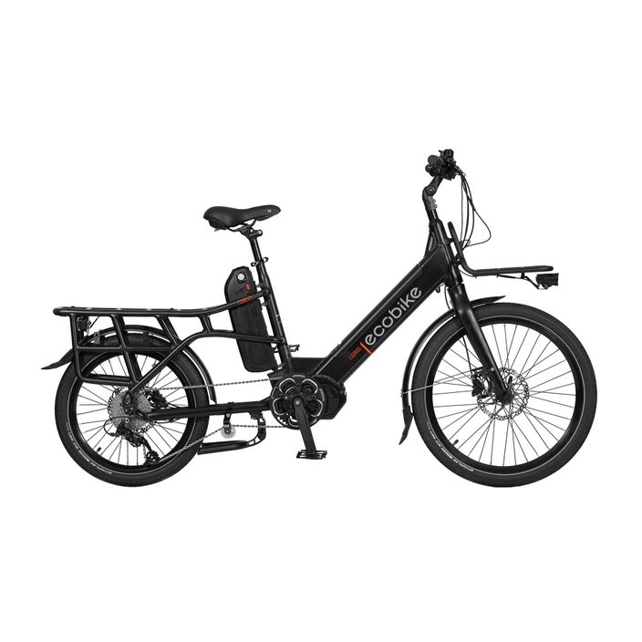 EcoBike Cargo/16Ah Trapeze Cargo+X300 10.4 AH Greenway bicicletă electrică neagră 1010503 9
