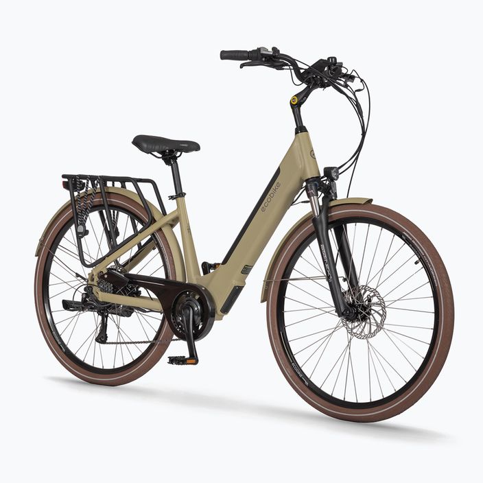 Bicicleta electrică EcoBike X-City Cappuccino/13 Ah Greenway bej 1010119 13