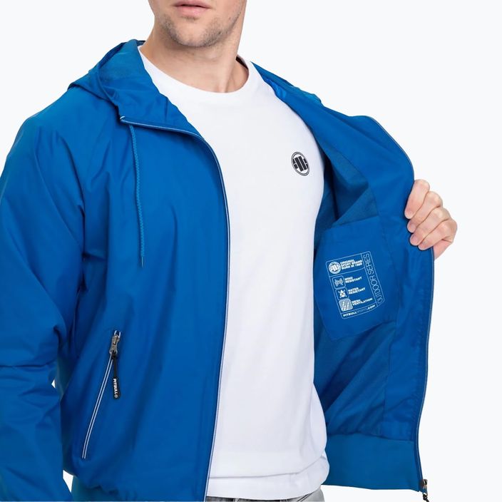 Bărbați Pitbull West Coast Athletic cu glugă jachetă din nailon cu glugă albastru regal 4