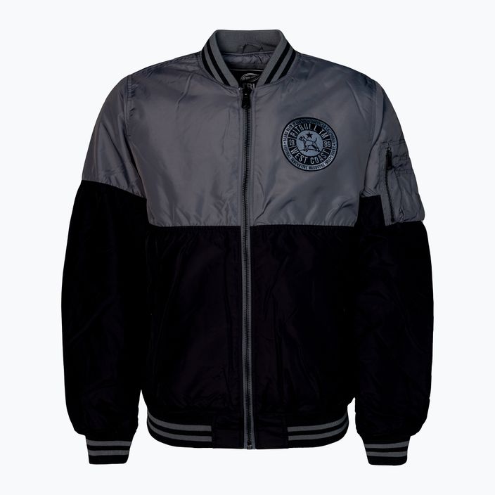 Jachetă pentru bărbați Pitbull West Coast Padded Baseball Caseman black/grey