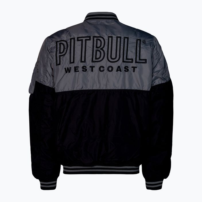 Jachetă pentru bărbați Pitbull West Coast Padded Baseball Caseman black/grey 2