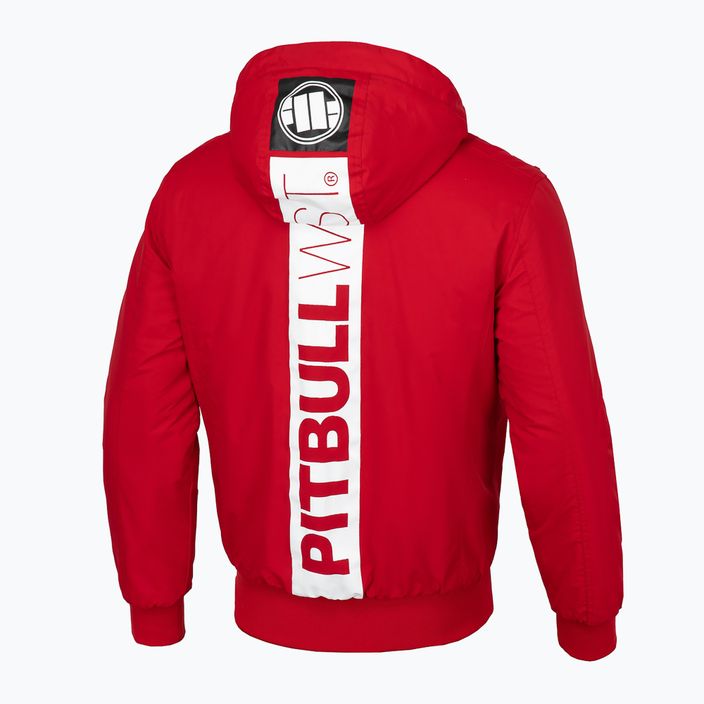 Jachetă de iarnă pentru bărbați Pitbull West Coast Cabrillo Hooded red 4