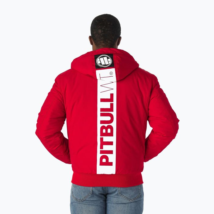 Jachetă de iarnă pentru bărbați Pitbull West Coast Cabrillo Hooded red 2
