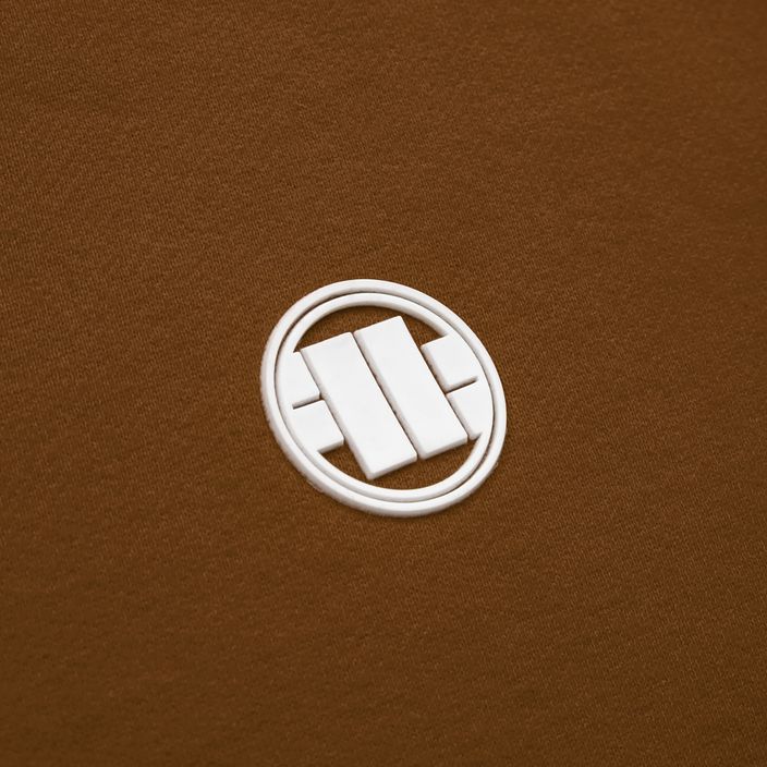 Hanorac pentru bărbați Pitbull West Coast Hooded Small Logo brown 3